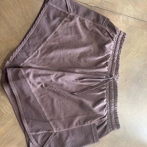 Athletic Mesh-Trim Women's Shorts - Brown